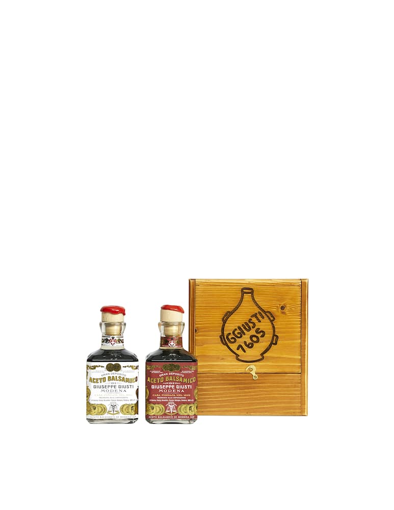 rinascente Giuseppe Giusti Aceto Balsamico di Modena IGP Duetto Rustico Medaglie d'Oro