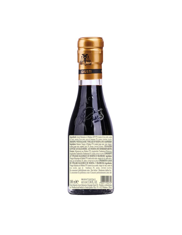 rinascente Giuseppe Giusti Balsamic Vinegar of Modena GPI and Raspberry 100ml