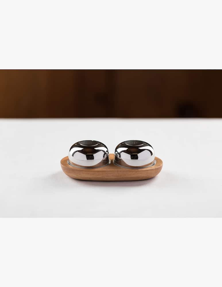 rinascente Olipac Saliera E Dosatore Pepe Cucca Set 2 Pz - Argento