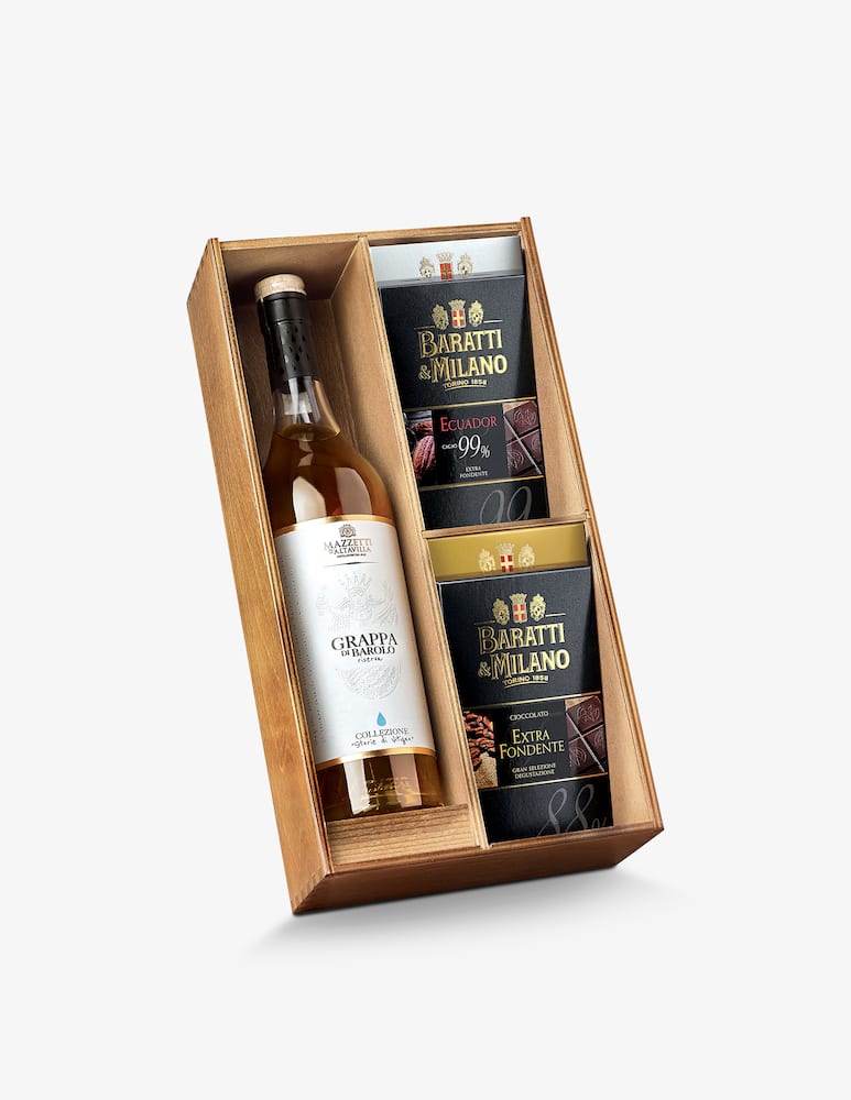 Baratti & Milano Confezione Gran Selezione Degustazione con Grappa di Barolo 330g - immagine 2 Baratti & Milano Confezione Gran Selezione Degustazione con Grappa di Barolo 330g - immagine 2