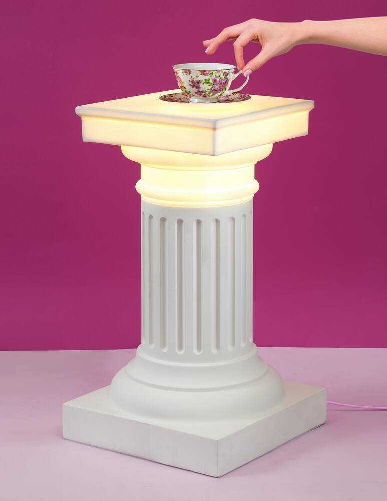 rinascente Seletti Lampada Side Table "Las Vegas" - Bianco