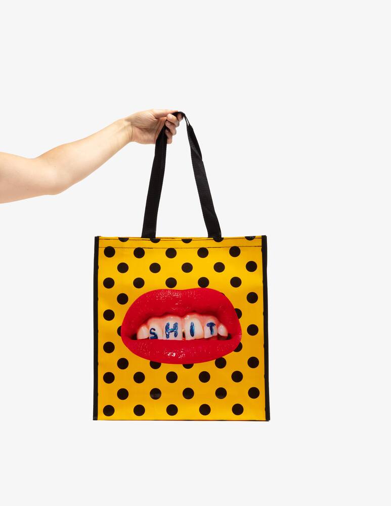 rinascente Seletti Borsa "Grocery Bag Toiletpaper Home" Shit - Multicolor