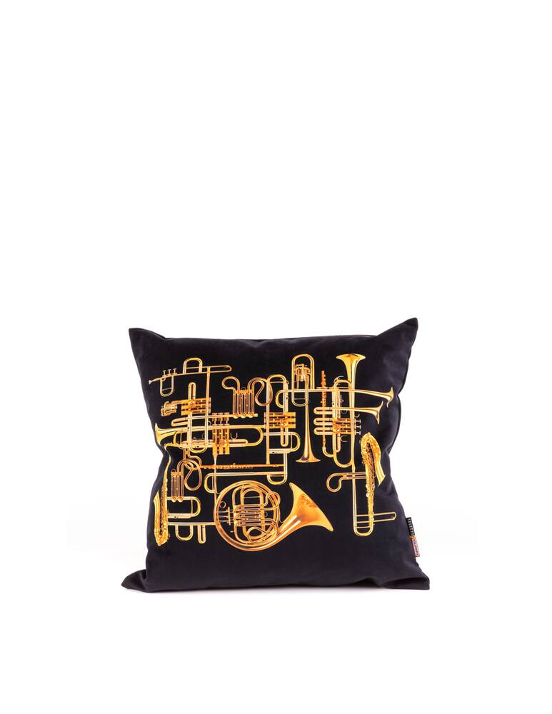 rinascente Seletti Toiletpaper Trumpets cuscino - Nero