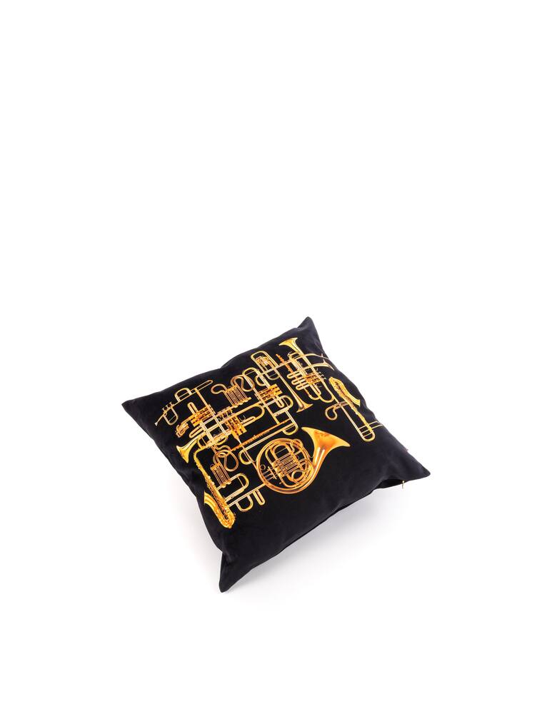 rinascente Seletti Toiletpaper Trumpets cuscino - Nero