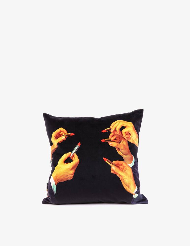 rinascente Seletti Toiletpaper Lipsticks cuscino - Nero