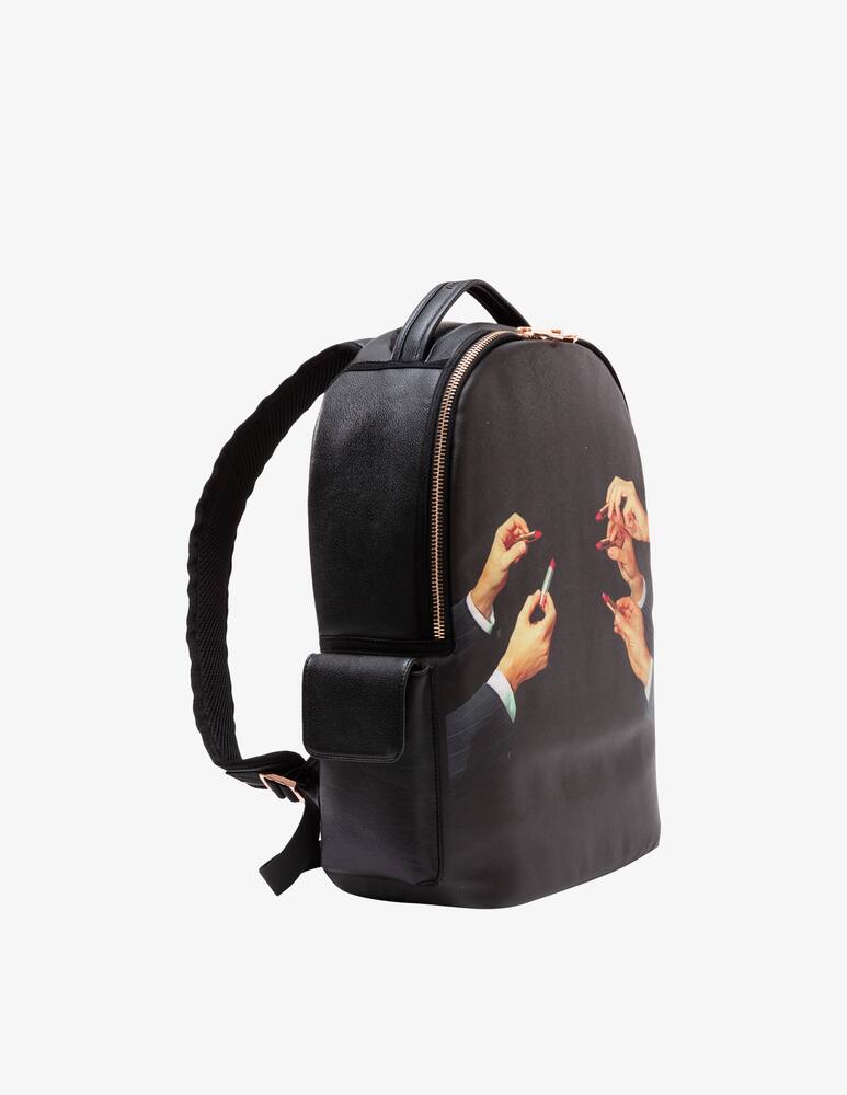 rinascente Seletti Rucksack "Toiletpaper" Lipsticks - Black