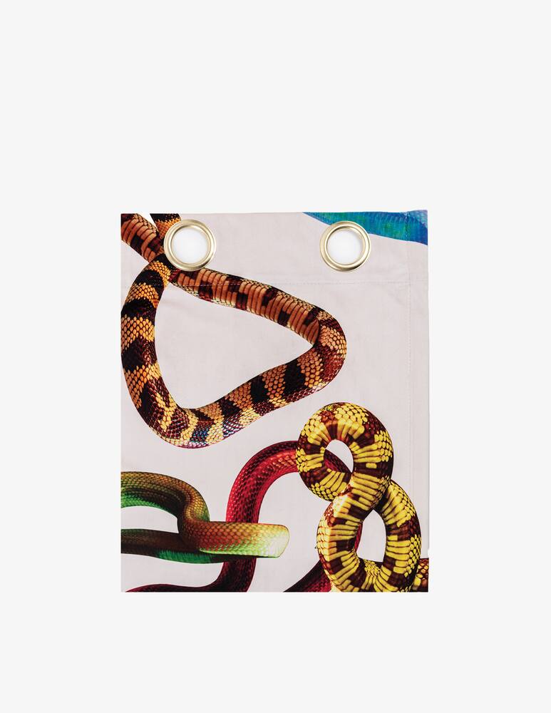 Seletti Tenda ToiletpaperLeft/Right Snakes White - immagine 2 Seletti Tenda ToiletpaperLeft/Right Snakes White - immagine 2