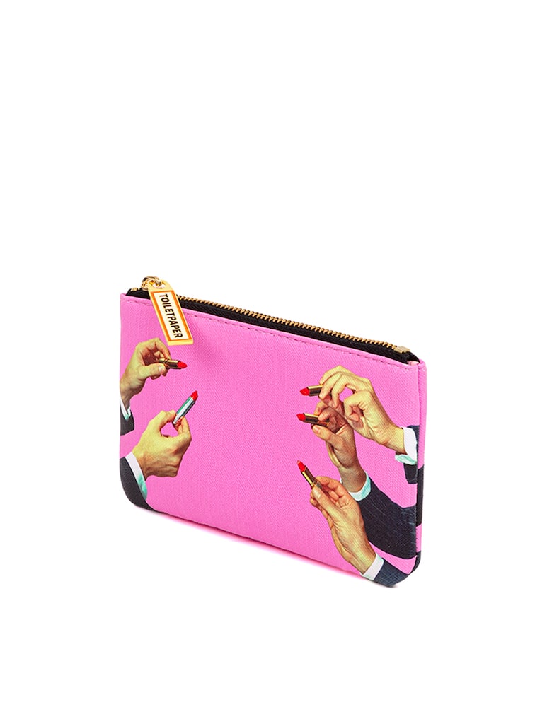 rinascente Seletti Astuccio In Pu Stampato Toiletpaper Cm. 15.5X9.5 - Multicolor