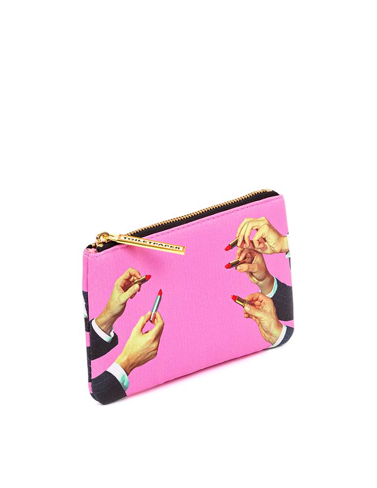 rinascente Seletti Astuccio In Pu Stampato Toiletpaper Cm. 15.5X9.5 - Multicolor