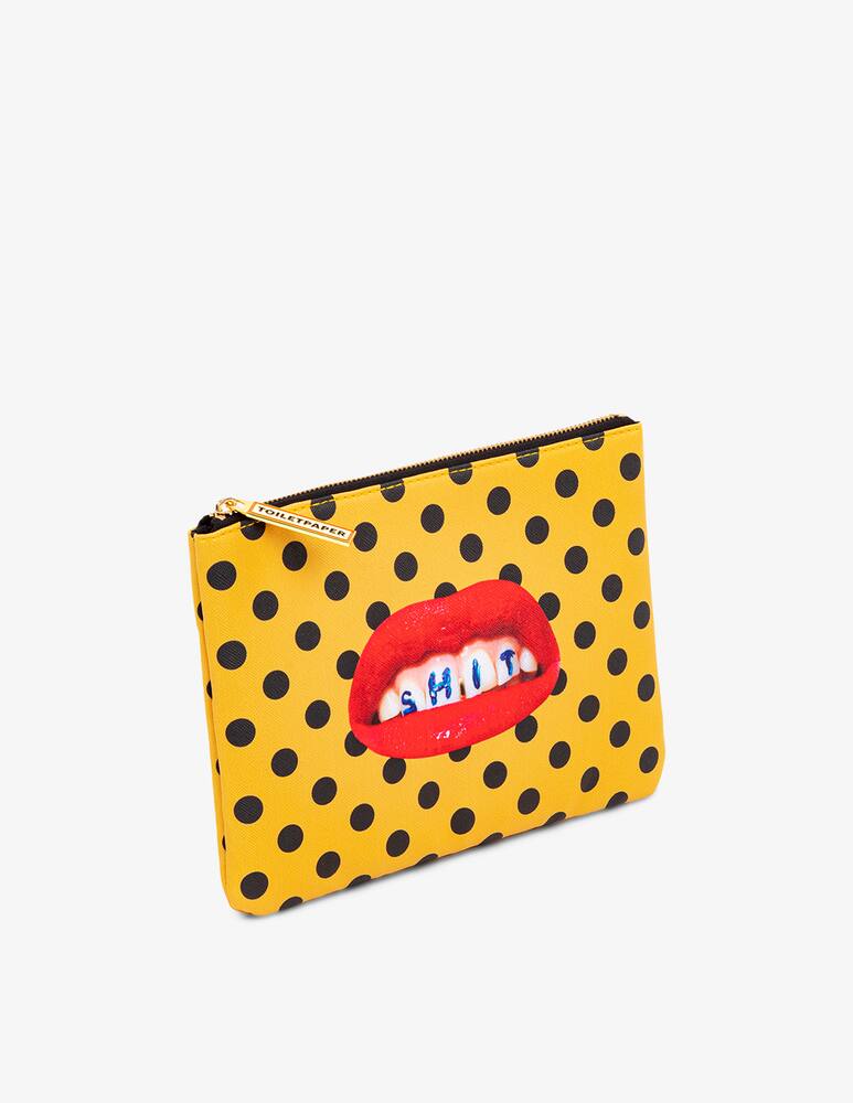 rinascente Seletti "Toiletpaper" Printed Cosmetic Bag Shit - Multi