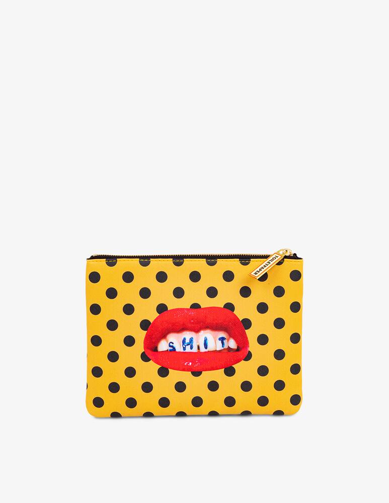 rinascente Seletti "Toiletpaper" Printed Cosmetic Bag Shit - Multi