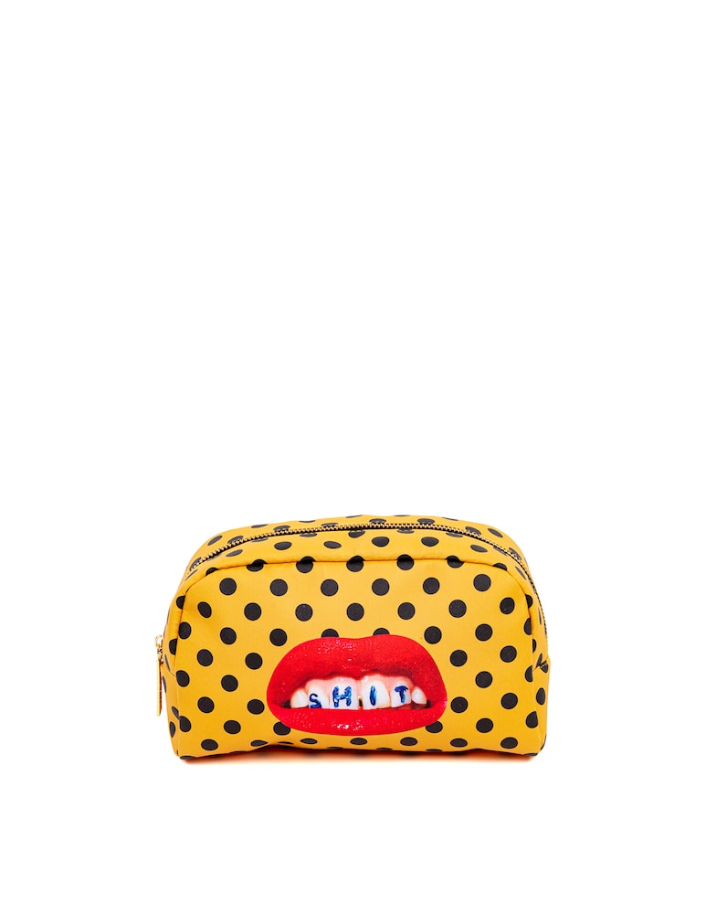 rinascente Seletti "Toiletpaper" Printed Cosmetic Bag Shit - Multi