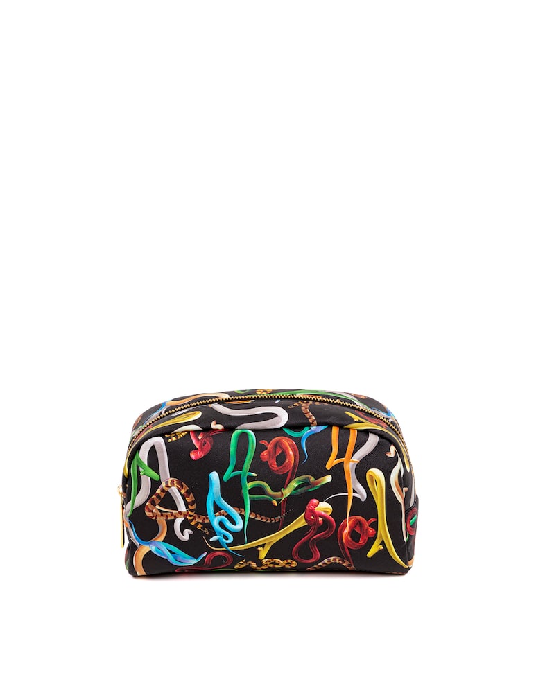 rinascente Seletti Beauty-Case Stampato "Toiletpaper" Snakes - Multicolor