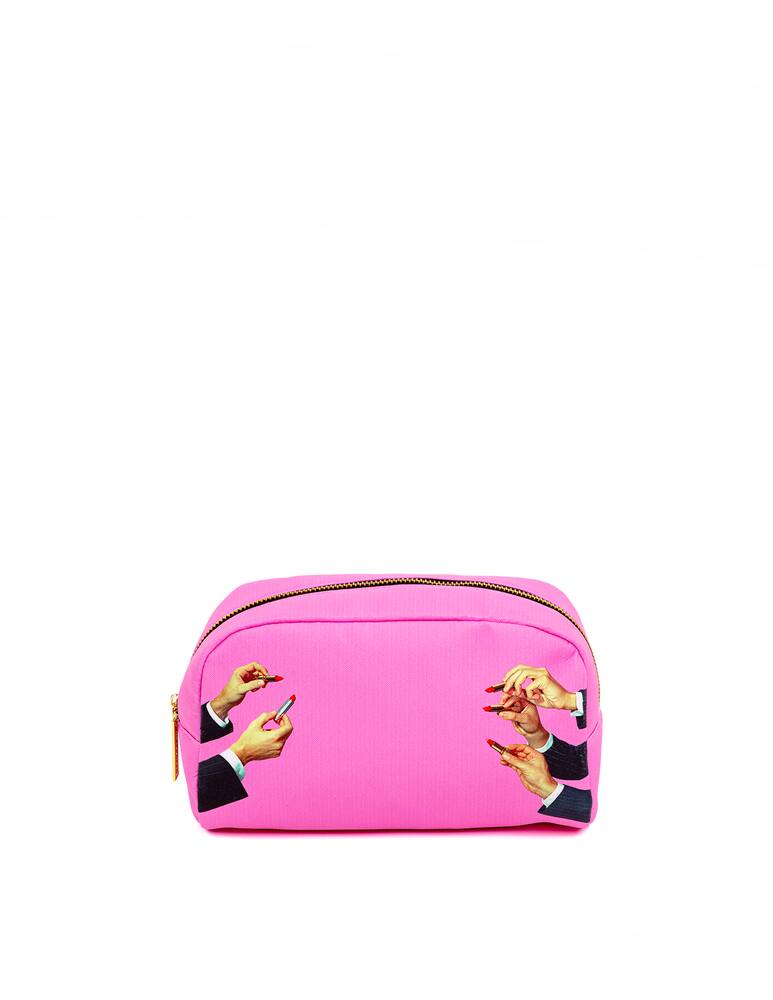 rinascente Seletti Beauty-Case Stampato "Toiletpaper" Lipsticks Pink - Multicolor