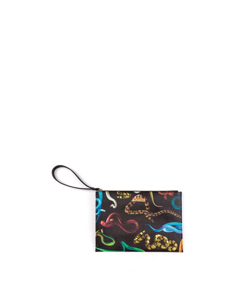 rinascente Seletti Borsa Clutch In Pu Toiletpaper Cm 28X20X3  - Multicolor
