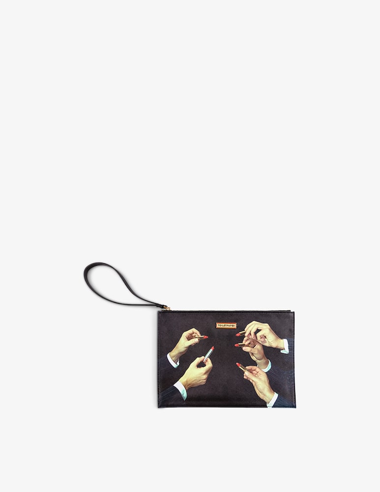 Seletti Borsa A Mano Toiletpaper Cm 28X20X3 - immagine 1 Seletti Borsa A Mano Toiletpaper Cm 28X20X3 - immagine 1