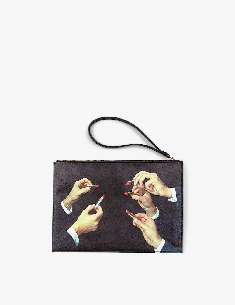 Seletti Borsa A Mano Toiletpaper Cm 28X20X3 - immagine 3 Seletti Borsa A Mano Toiletpaper Cm 28X20X3 - immagine 3