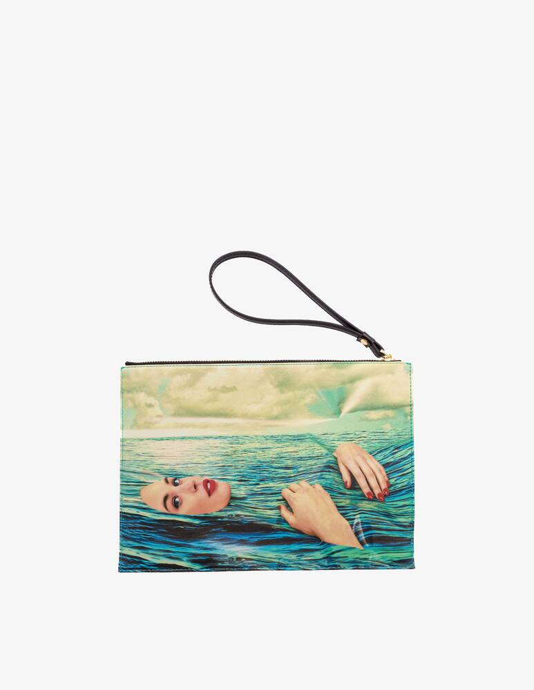 Seletti Borsa A Mano "Toiletpaper Home" Sea Girl - immagine 1 Seletti Borsa A Mano "Toiletpaper Home" Sea Girl - immagine 1