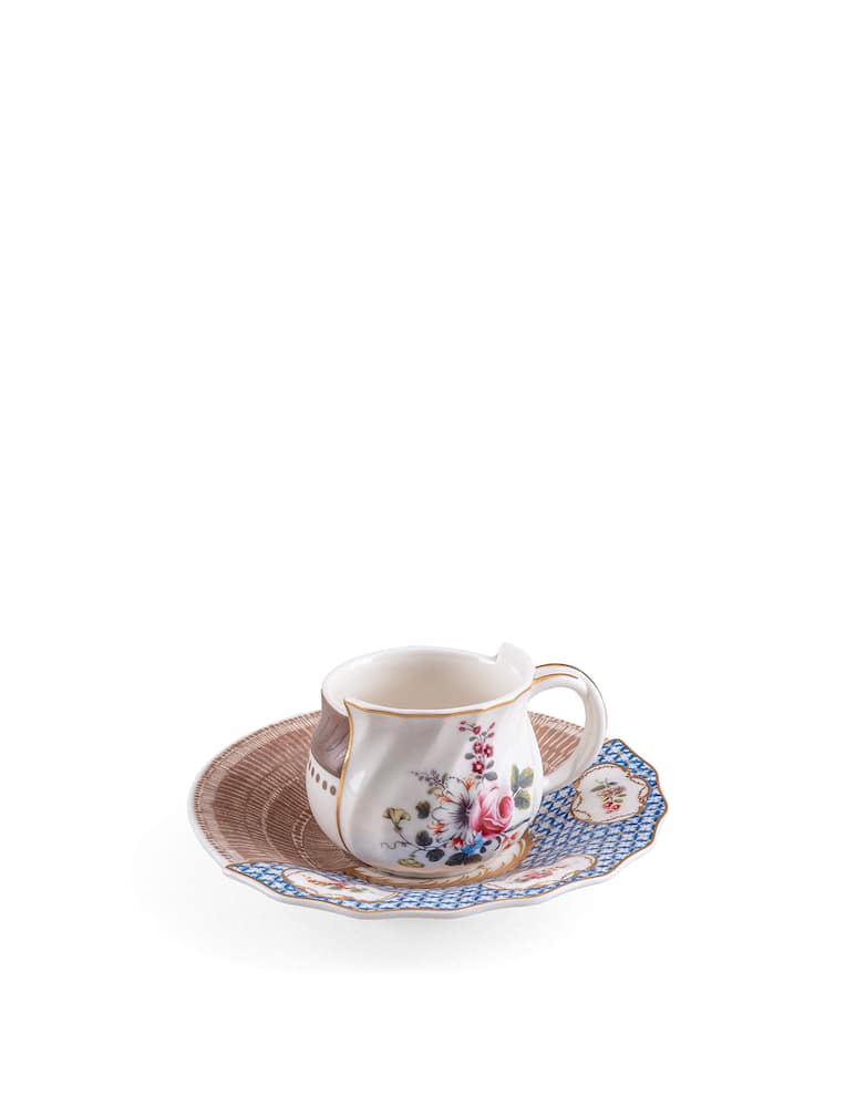 rinascente Seletti Tazzina Da Caffè Con Piattino "Hybrid Djenne" - Multicolor