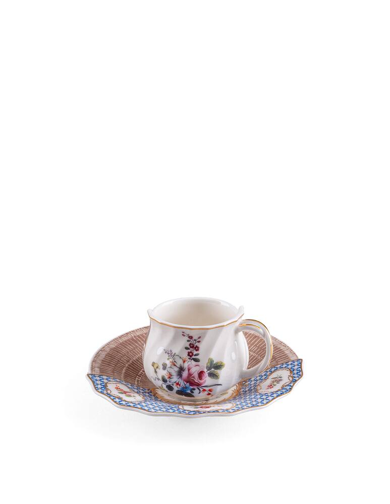 rinascente Seletti Tazzina Da Caffè Con Piattino "Hybrid Djenne" - Multicolor