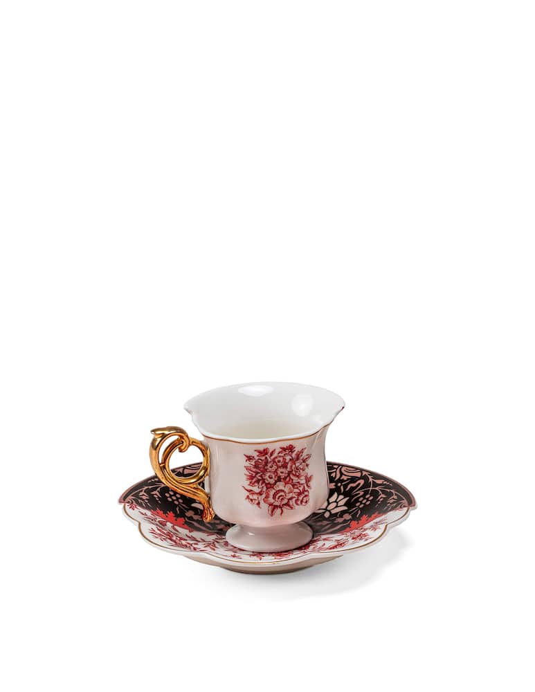 Seletti Tazzina Da Caffè Con Piattino Hybrid - immagine 1 Seletti Tazzina Da Caffè Con Piattino Hybrid - immagine 1