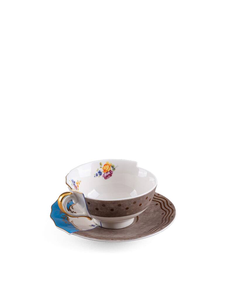 rinascente Seletti Teacup With Saucer  "Hybrid-Kerma" - Multi