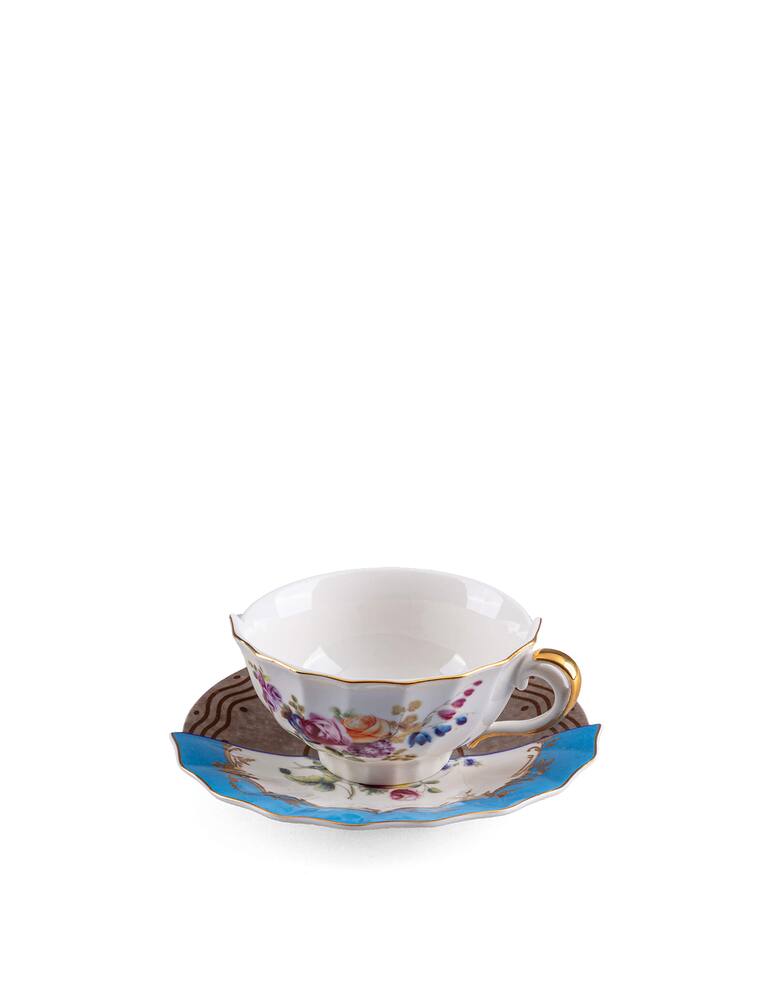 rinascente Seletti Teacup With Saucer  "Hybrid-Kerma" - Multi