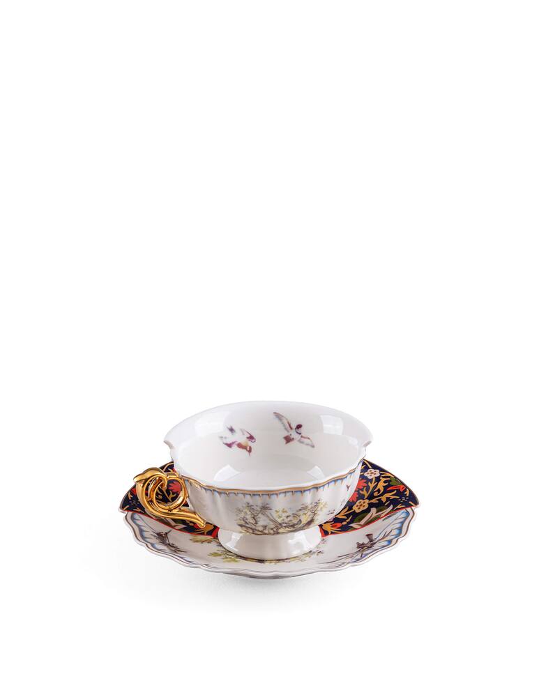 rinascente Seletti Tazza Da Tè Con Piattino "Hybrid-Kannauj" - Multicolor