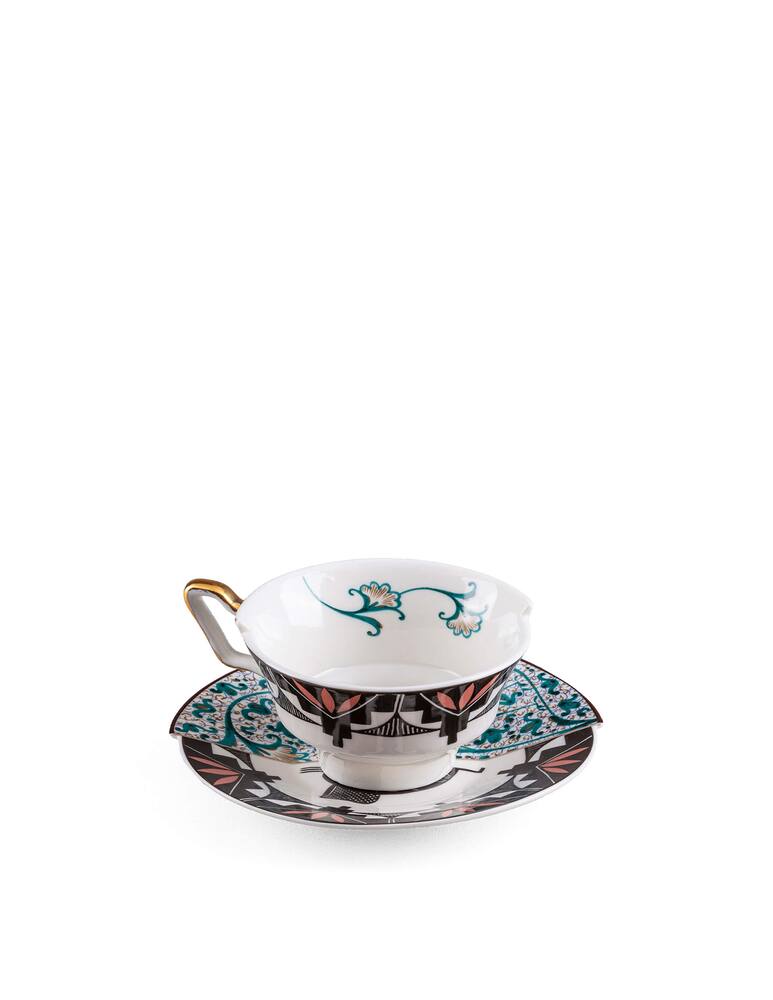 rinascente Seletti Tazza Da Tè Con Piattino "Hybrid-Aspero" - Multicolor