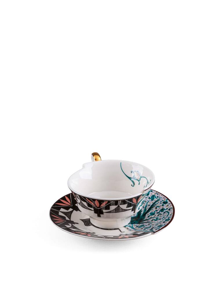 rinascente Seletti Tazza Da Tè Con Piattino "Hybrid-Aspero" - Multicolor