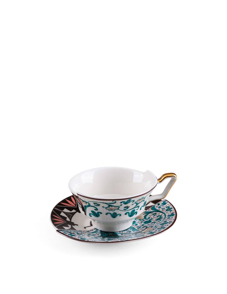 rinascente Seletti Tazza Da Tè Con Piattino "Hybrid-Aspero" - Multicolor