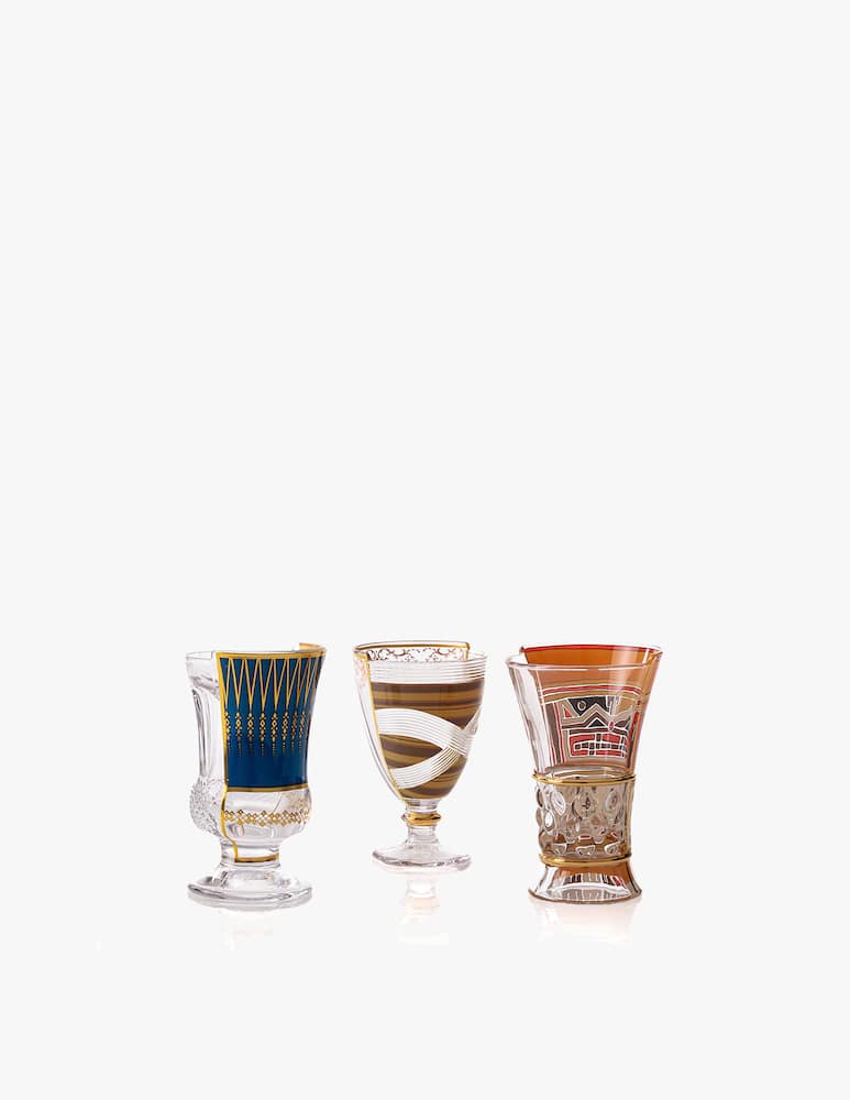 Seletti Set 3 Bicchieri Hybrid - immagine 1 Seletti Set 3 Bicchieri Hybrid - immagine 1