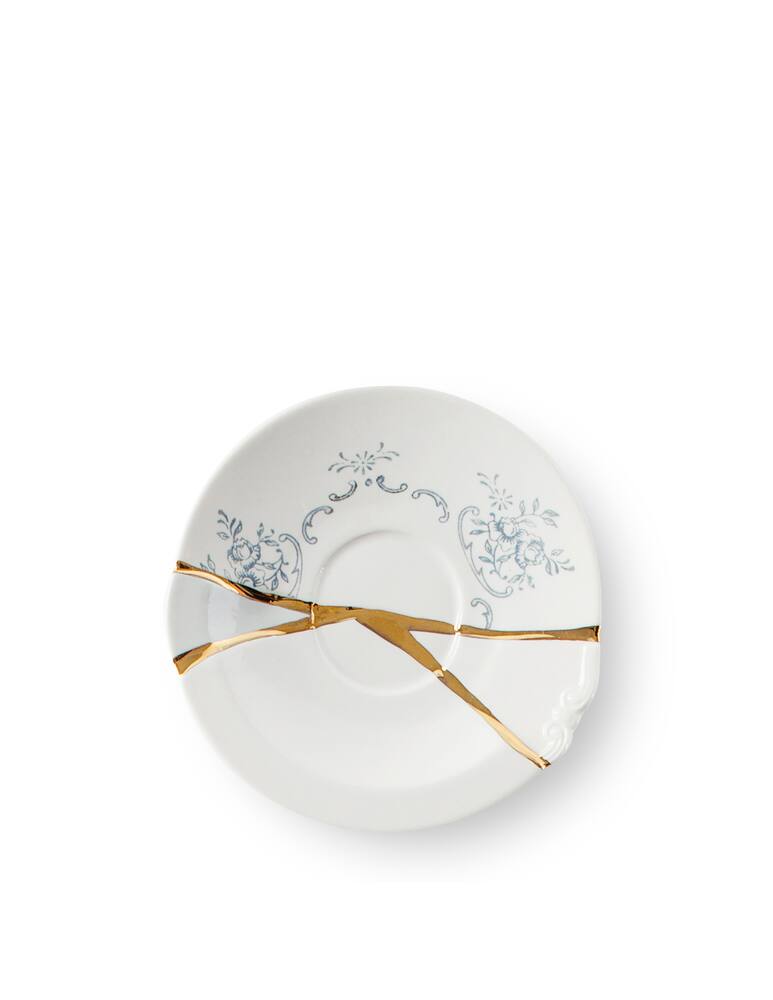 rinascente Seletti Tazzina Da Caffè Con Piattino In Porcellana "Kintsugi-N'1" - Multicolor