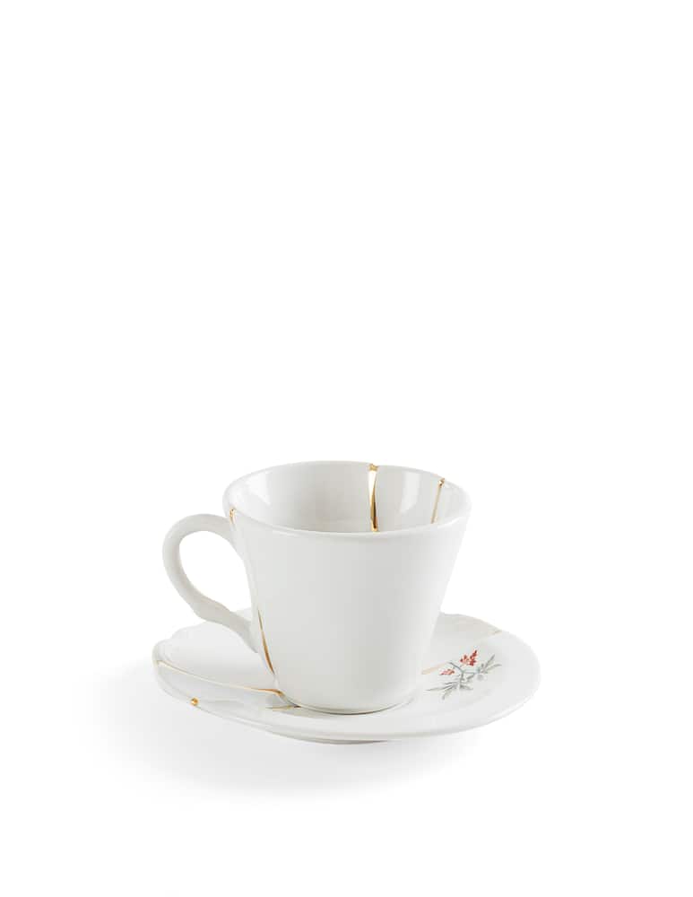 Seletti Kintsugi Coffè Cup With Saucer - picture 1 Seletti Kintsugi Coffè Cup With Saucer - picture 1