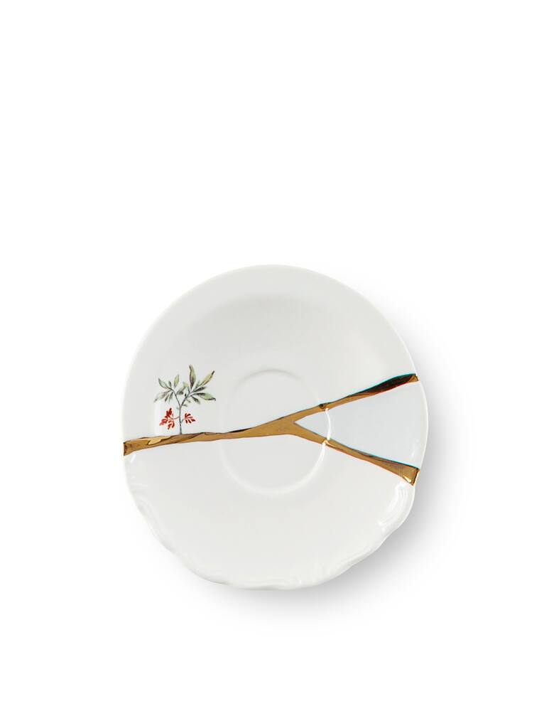 rinascente Seletti Tazzina Da Caffè Con Piattino In Porcellana "Kintsugi-N'3" - Multicolor