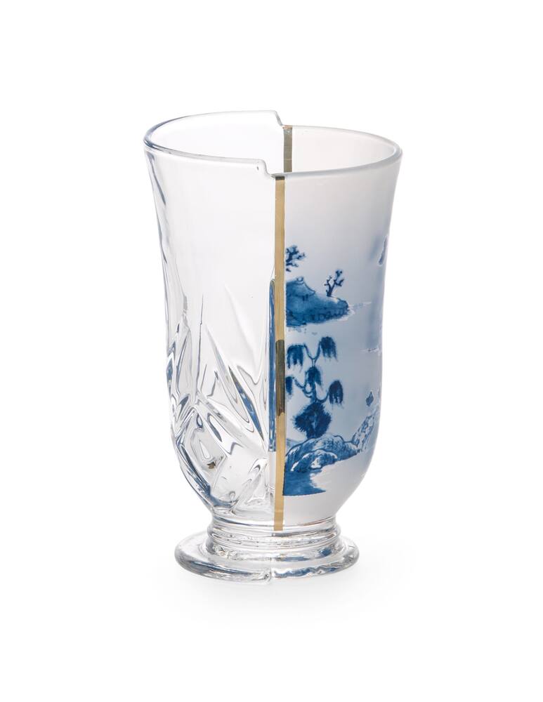 rinascente Seletti Set 3 Bicchieri In Vetro "Hybrid-Clarice" - Multicolor