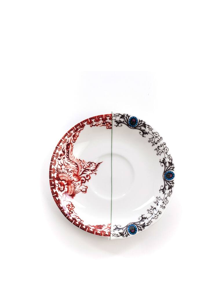 rinascente Seletti Tazza Da Tè Con Piattino In Porcellana "Hybrid-Zora" - Multicolor