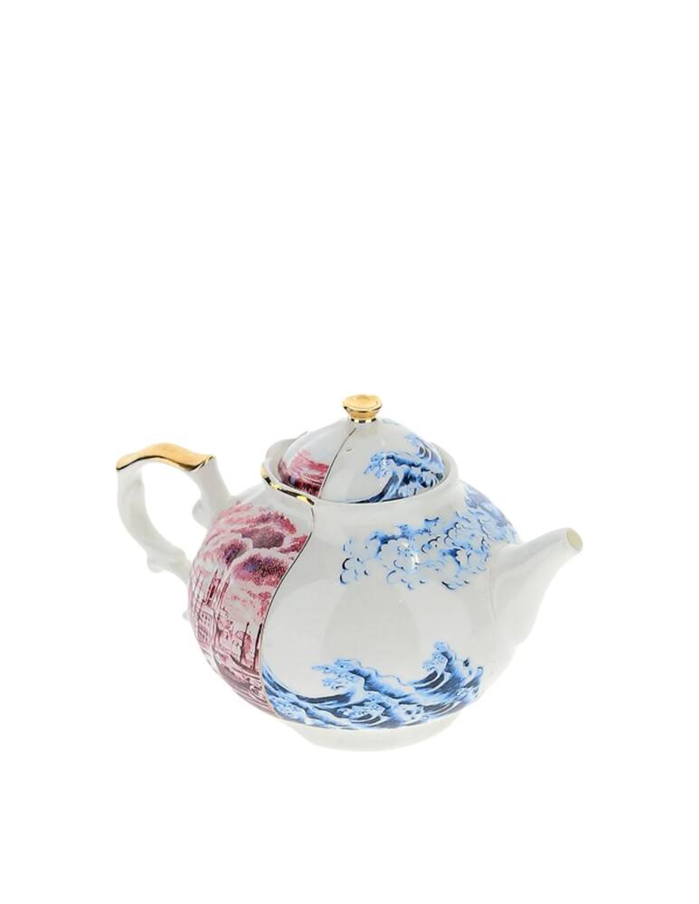 rinascente Seletti Hybrid-Smeraldina Porcelain Teiera Cm. 15 H. 13 - Multicolor