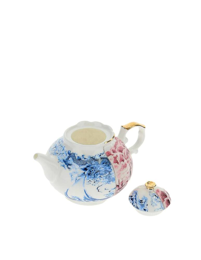 rinascente Seletti Hybrid-Smeraldina Porcelain Teiera Cm. 15 H. 13 - Multicolor