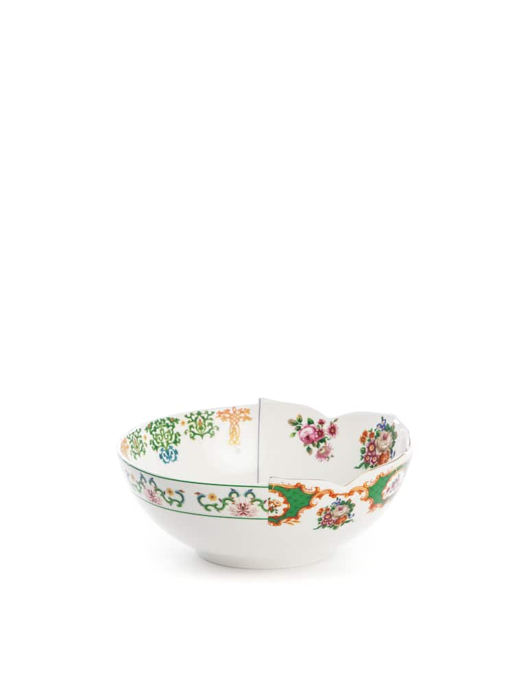 rinascente Seletti Hybrid-Zaira Salad Bowl In Porcelain Cm.22.4 H.10 - Multicolor
