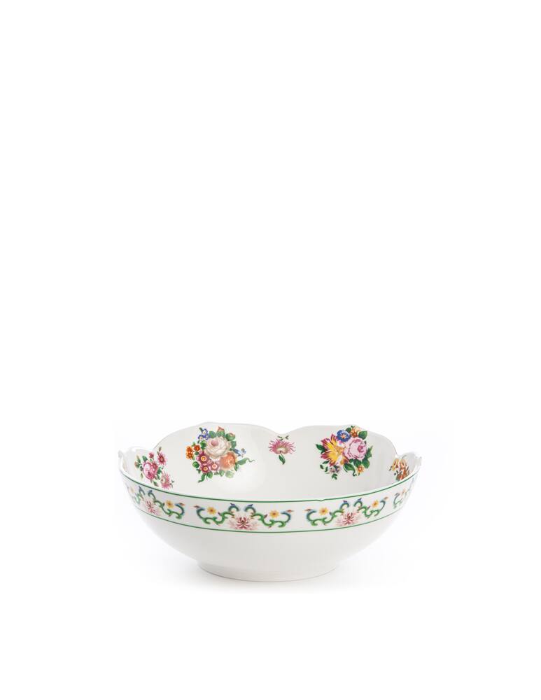 rinascente Seletti Hybrid-Zaira Salad Bowl In Porcelain Cm.22.4 H.10 - Multicolor