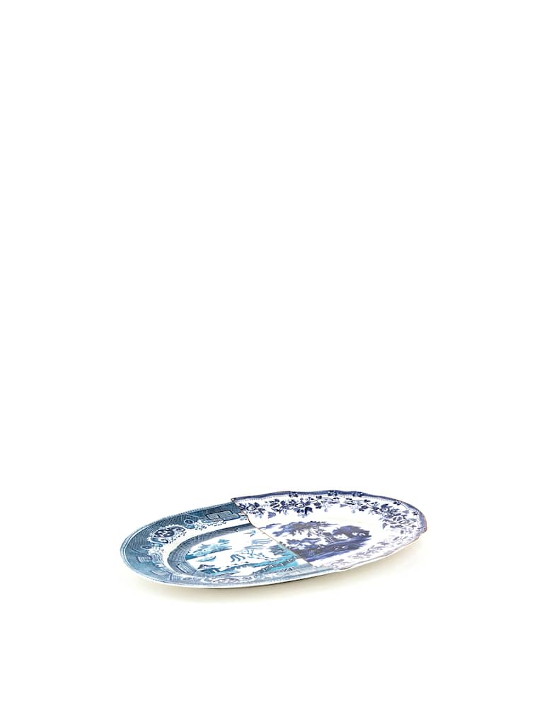 rinascente Seletti Hybrid-Diomira Tray In Porcelain Cm. 37X24.8 - Multicolor