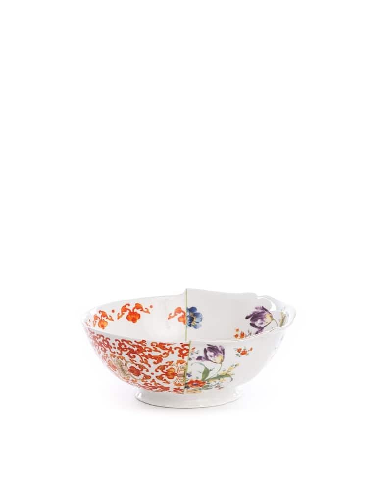 rinascente Seletti Hybrid-Ersilia Salad Bowl In Porcelain Cm.27 H.12 - Multicolor