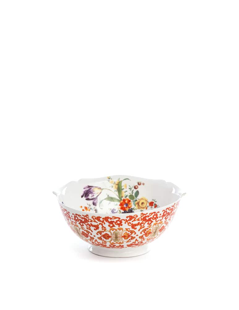 rinascente Seletti Hybrid-Ersilia Salad Bowl In Porcelain Cm.27 H.12 - Multicolor