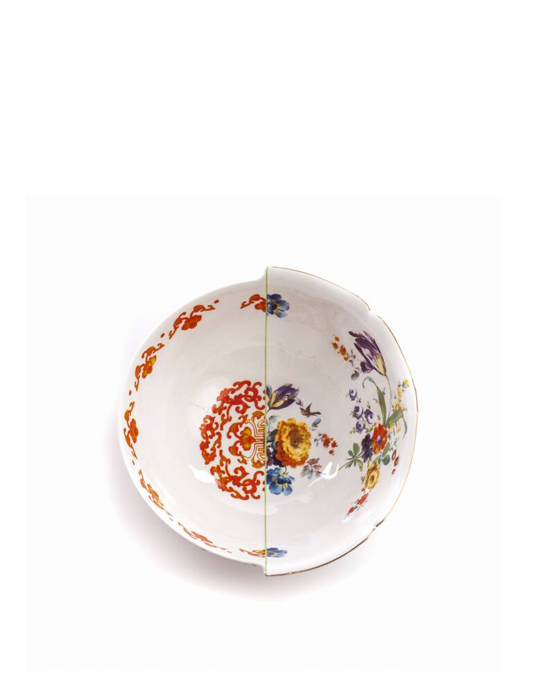 rinascente Seletti Hybrid-Ersilia Salad Bowl In Porcelain Cm.27 H.12 - Multicolor