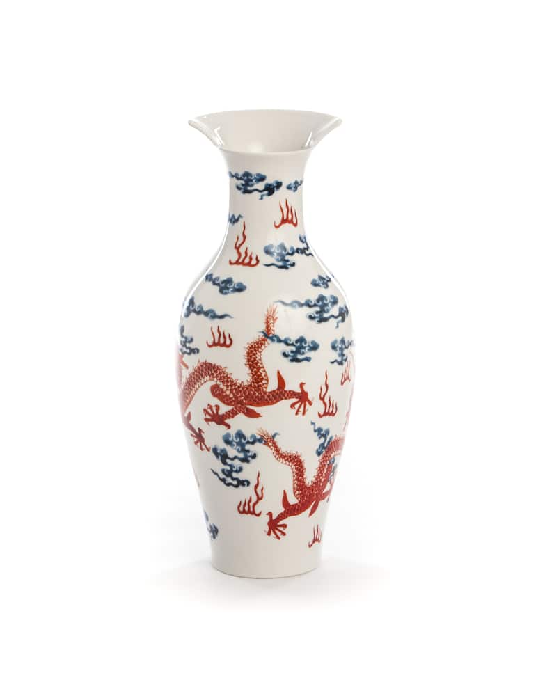 rinascente Seletti Hybrid-Adelma Vase In Porcelain Cm.14 H.32.5 - Multi