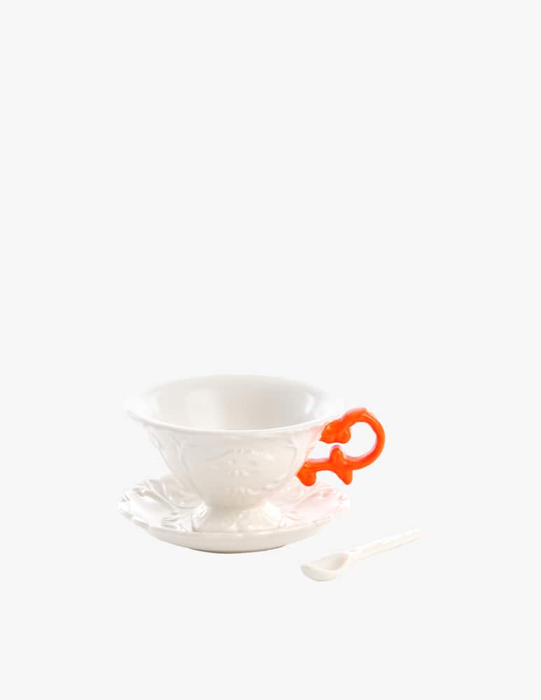 Seletti Set da Te' I-Wares Manici Arancio - immagine 1 Seletti Set da Te' I-Wares Manici Arancio - immagine 1