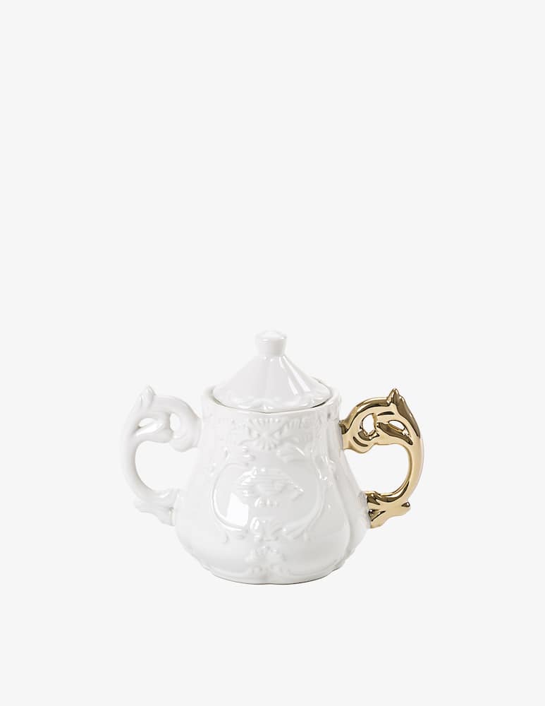 Seletti "I-Wares Sugar Bowl" Handles Gold - picture 1 Seletti "I-Wares Sugar Bowl" Handles Gold - picture 1