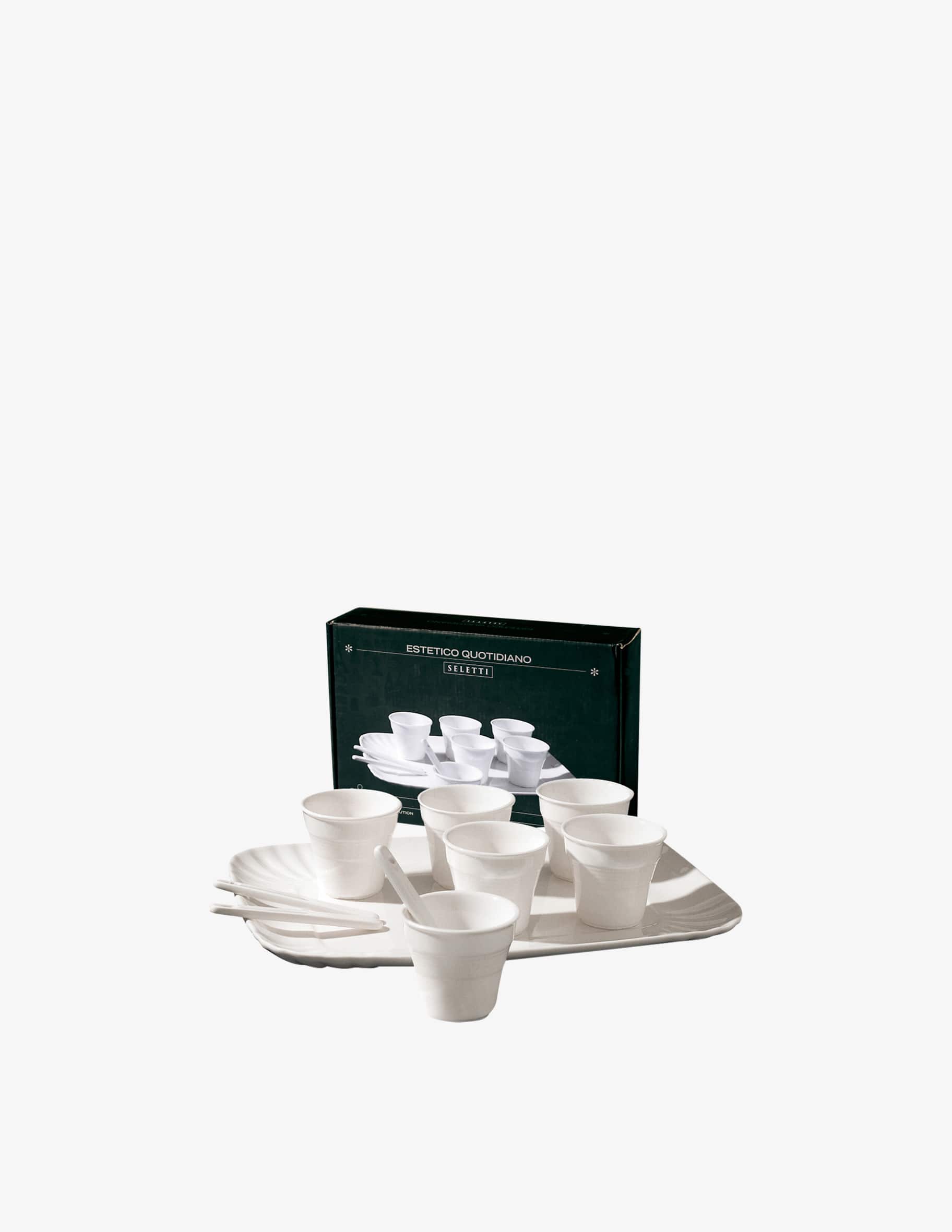 Secret de Gourmet - Set di 6 piatti da dessert sublima d.20cm bianco