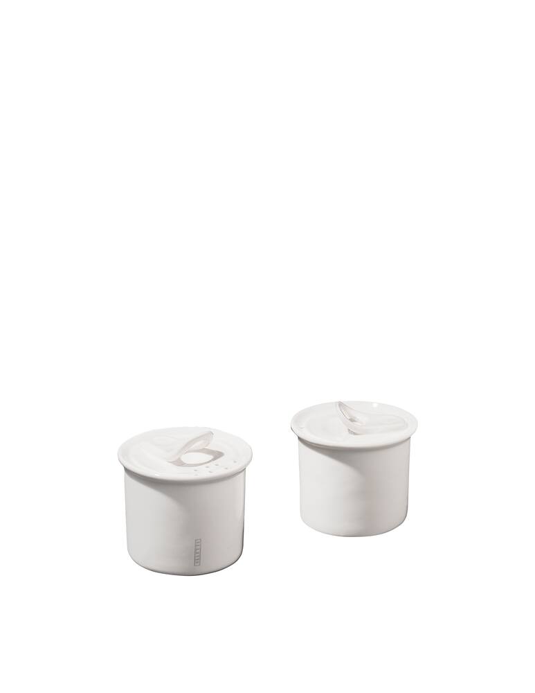 rinascente Seletti Set Porcelain Salt and Pepper Shakers - White